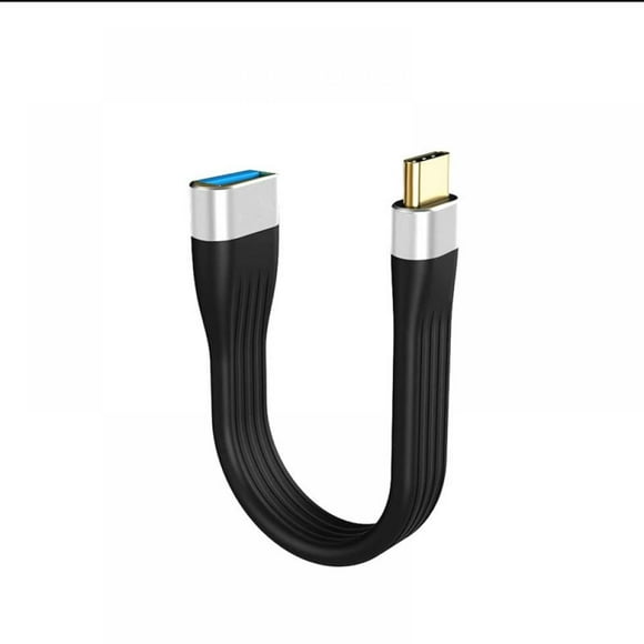 Short USB C to USB A Cable Fast Charging USB-A Female to USB-C Male