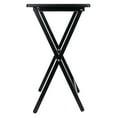 thumbnail image 5 of Winsome Alex 2-Piece Single Foldable Snack Tables, Black Finish, 5 of 5