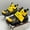 Black And Yellow, variant on Cross-Border Large Size Thick Soles Increase Old Shoes Non-Slip Sports Shoes Leisure High-Top Shoes