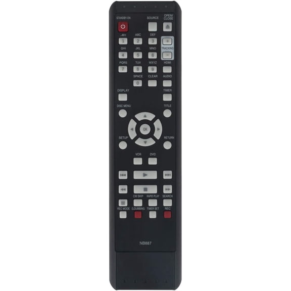 NB887 NB887UD Replaced Remote fit for Magnavox DVD VCR ZV427MG9 RZV427MG9