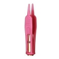 thumbnail image 2 of dianhelloya Booger Clip with LED Light Easy to Use Non-irritating Soft Head Creative Nostril Cleaning Aluminum Alloy Baby Nose Cleaning Tweezers for Trip (Red), 2 of 7