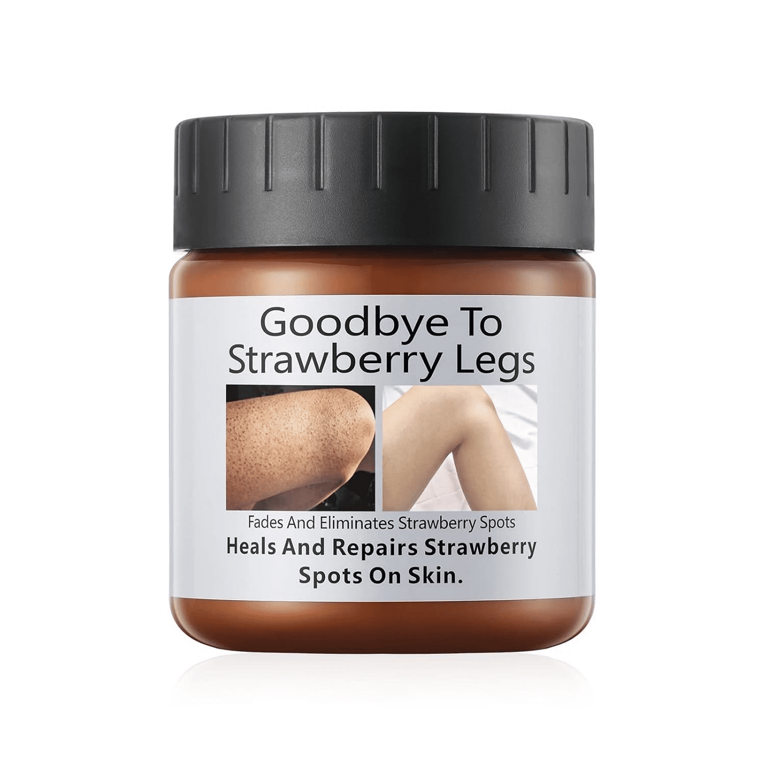 Strawberry Legs Cream for Rough & Bumpy Skin, Moisturizing Body Cream for Dry Skin, Smooth Skin Care Lotion, 4 oz (113 g)