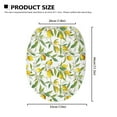 thumbnail image 6 of SEANATIVE Lemon Leaf Toilet Seat Lid Cover Aesthetic Soft and Absorbent Fabric Toilet Lid Covers for Bathroom Elongated Fits Most Standard Lids Bathroom Decor Accessories, 6 of 6