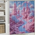 thumbnail image 5 of Shower Curtain Sets with Rugs, Cannabis Leaf Pattern Printed on Modern Shower Curtains for Bathroom Set, Perfect for Bathroom Hotel Dorm Spa Home, 72 x 72 inches, 5 of 8