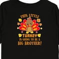 thumbnail image 4 of Inktastic This Little Turkey is Going to Be a Big Brother with Orange Text Boys Long Sleeve Toddler T-Shirt, 4 of 5