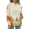 thumbnail image 4 of Autumn Harvest Pumpkins Sunflowers 3d Sweatshirts Hoodie Fashion Casual Personality Men's Women Street Hoodie Pullovers Long Sleeve Comfortable Top, 4 of 6