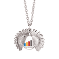 thumbnail image 1 of Charts People Weight Gain Sunflower Necklace Pendant Locket Jewelry, 1 of 3