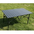 thumbnail image 3 of Camping Table Folding CampTable Aluminum Foldable OutsideTable Light Weight Portable, 3 of 7