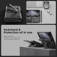 thumbnail image 4 of VRS Design Phone Case for Galaxy Z Fold 5 5G, [Quick Stand Modern] Premium Phone Case with Kickstand & Spring Loaded Hinge Cover (Black), 4 of 5