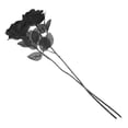 thumbnail image 4 of DEEPCRAFF 2-Pack Black Rose Artificial Flowers Decorative Photo Props for Living Room Home Decor, 4 of 7