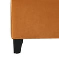 thumbnail image 5 of Velvet Tufted Storage Bench with Lift-Up Top & Birch Wood Legs, Apricot, 5 of 9