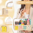 thumbnail image 3 of Bolsa de maquillaje izuzta Preppy Clear Baby impermeable de nailon beige, 3 of 9