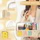 thumbnail image 3 of Bolsa de maquillaje izuzta Preppy Clear Baby impermeable de nailon beige, 3 of 9