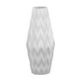 thumbnail image 7 of Dallyn Ceramic Rounded Bellied Vase with Round Lip and Embossed Wave Design, 7 of 7