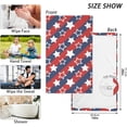 thumbnail image 2 of Coolnut Hand Towels Abstract Star Flag USA Patterned 2 PCS, Cotton Bath Towel for Drying Face Hands Body Decorative Water Absorbent Lightweight Towels for Bathroom Ktichen Travel Gym, 16"x28", 2 of 6