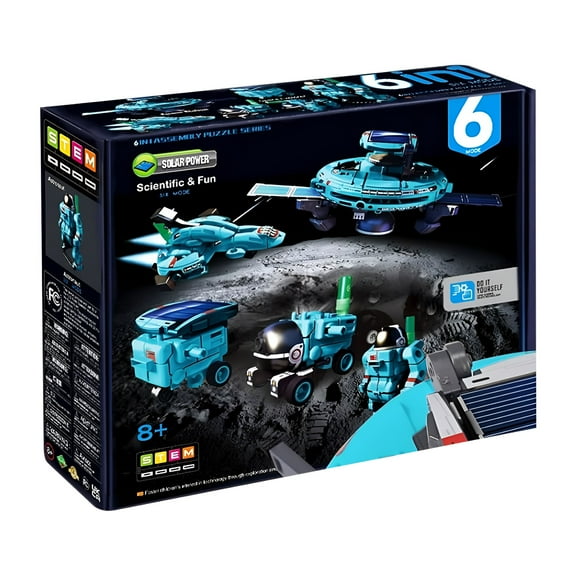 BESTSKY 6-in-1 Solar Robot STEM Toys Educational Science Building Experiment Kits