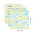 thumbnail image 2 of Uxcell 12x12Inch Scrapbook Paper, 24 Sheet Double-Sided Lemon Style Craft Paper, Yellow, 2 of 7
