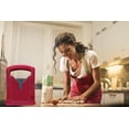 thumbnail image 4 of Guillotine Style Bagel Slicer with Safety Shield - Sharp Serrated Stainless Steel Blade for Cutting Bagels - Fits Bagels up to 2" Thick and 4.5" Diameter, 4 of 5