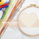 thumbnail image 4 of Cuadros Decorativos Cesta de madera natural Base de cesta en blanco de ganchillo en forma de corazón para manualidades de bricolaje Tmvgtek embutido en tela, 4 of 9