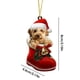 thumbnail image 2 of Lindo Colgante de Perro para Árbol de Navidad, Decoración Navideña Acrílica, 2 of 3