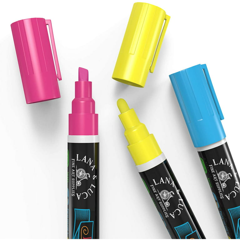 Liquid Chalk Markers for Blackboards - Bold Color Dry Erase Marker Pens - Chalk