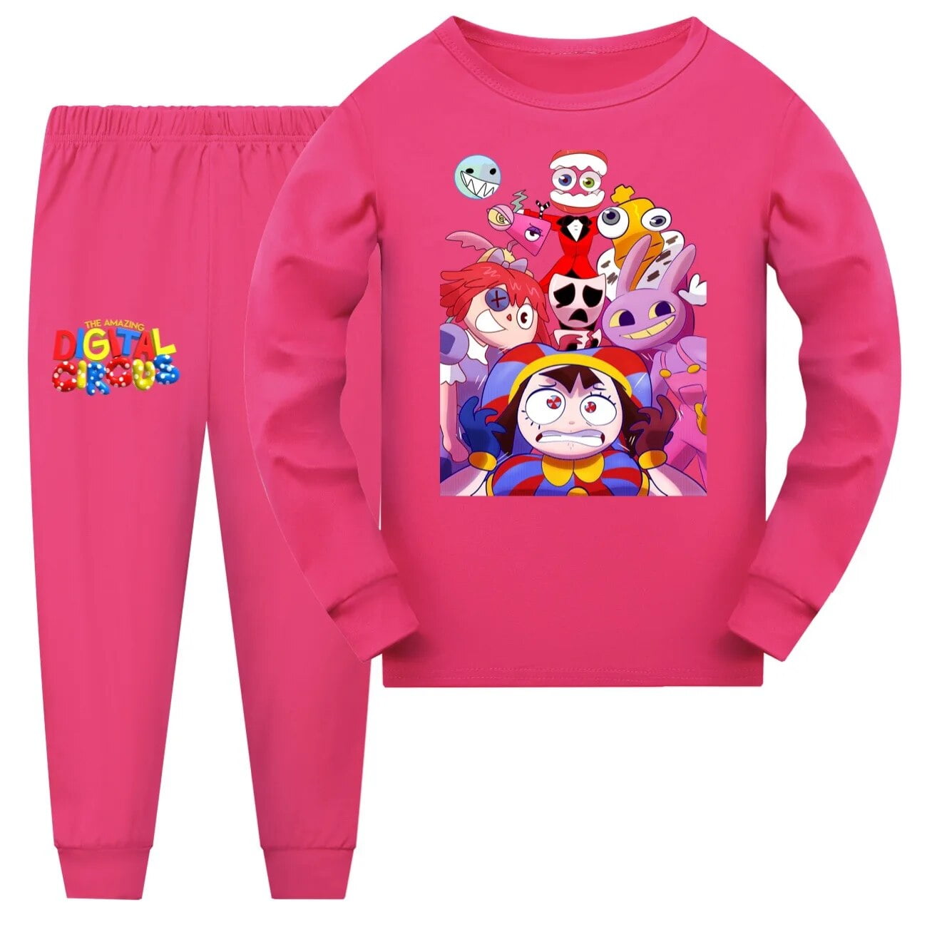 The Amazing Digital Circus Merch Clothes Kids Pomni Jax Pajamas Sets Baby Girls Long Sleeve Pijamas Junior Boy Cartoon Sleepwear