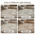 thumbnail image 7 of ODIKA 9'x12' Washable Area Rug Non-Shedding, Easy Care Abstract Weathered Way Motif Ornamental Details Lightweight Throw for Master Suite, California King, Under Bed, 7 of 7