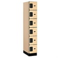 thumbnail image 2 of 12" Wide Six Tier Box Style Designer Wood Locker - 1 Wide - 6 Feet High - 21 Inches Deep - Maple, 2 of 3