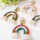 thumbnail image 2 of Weaving Rainbow Keychain Cute Keychains for Women Handmade Rainbow Macrame Tassel Key Chain Keychain Pendant Keyring heqiyong toy, 2 of 2