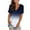 #7-Navy, variant on Pntutb Womens Print Casual Gradient V-Neck Short Sleeve Loose T-Shirt Tops