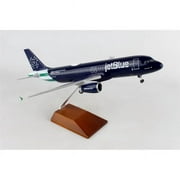 Skymarks Supreme  Jetblue A320 1-100 NYPD with Wood Stand & Gear Model Airplane