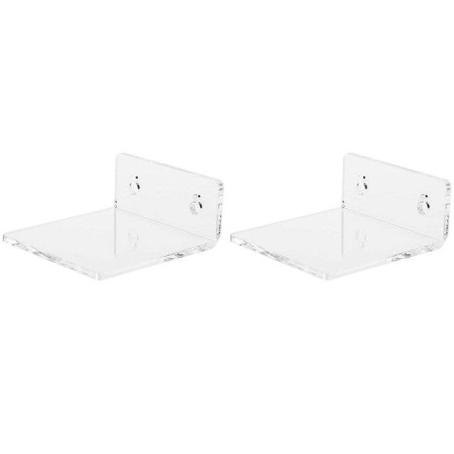 2 Pack Acrylic Floating Wall Mounted Display Stand for Liquid Soap Bottles, Bedroom Supplies