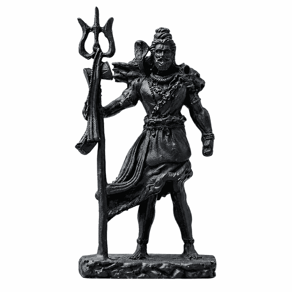 REGVO- 4.53 in Spiritual Lord Shiva Garden Statue, Decorative Hindu God Figurine for Home Temple, Office Desk, and Outdoor Religious Home Decor