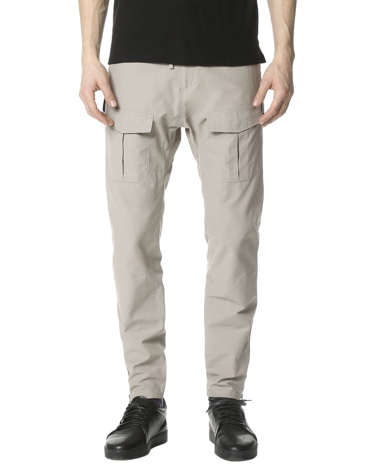 grey cargo pants slim