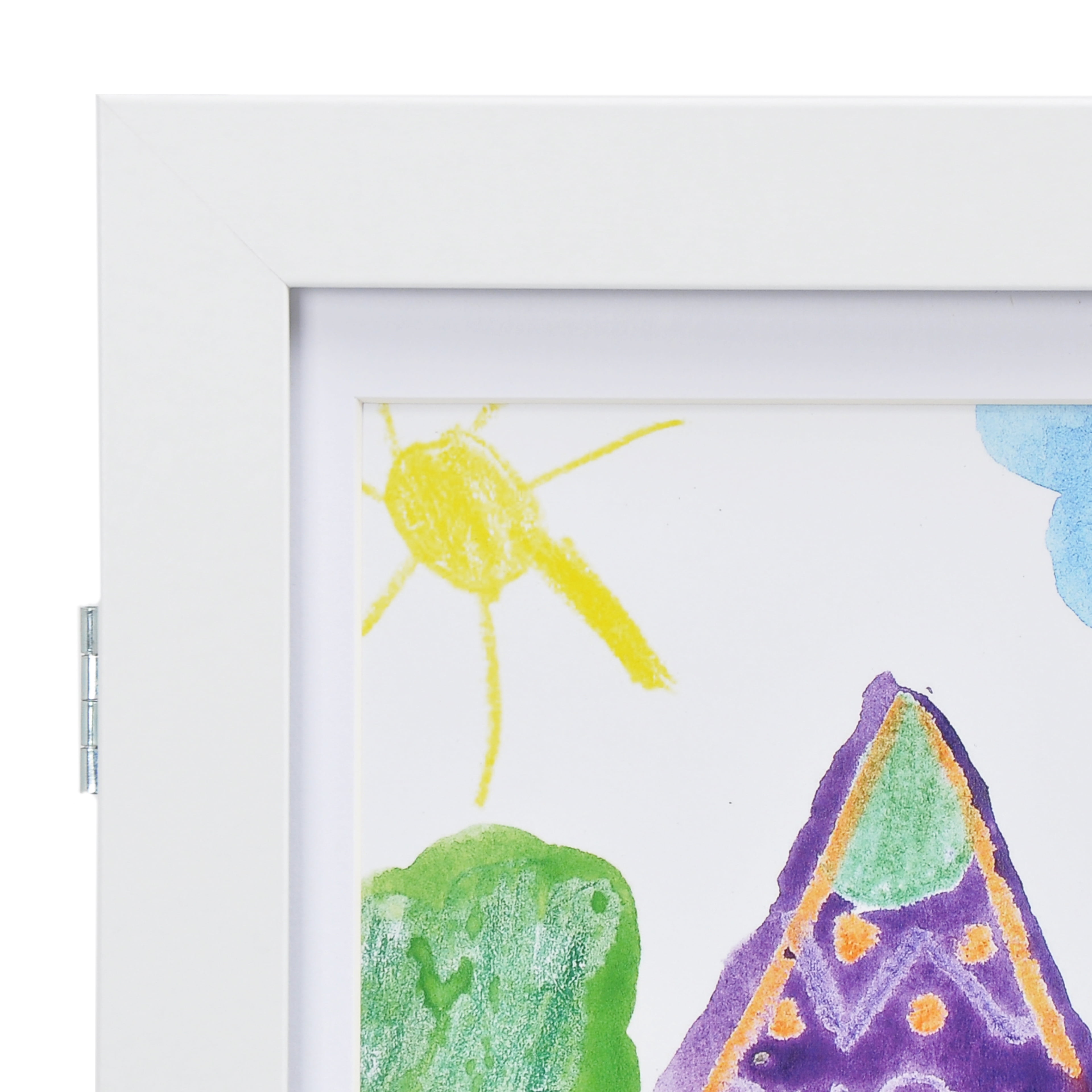9" x 12" White Kids Artwork Display Frame by Studio DÃ©cor - Display Children's Drawing and Artwork - Hold Up to 50 Pieces - 1 Pack