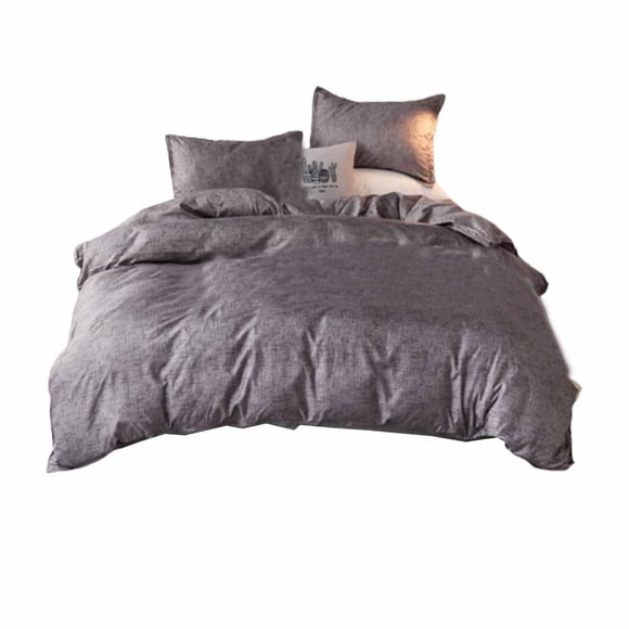 Maplenight Premium 3-Piece Full Bedding Set, Sheet Set, Cooling Bed Sheets for Hot Sleepers - Soft Polyester, Stylish Two-Sided Design, Machine Washable Gray
