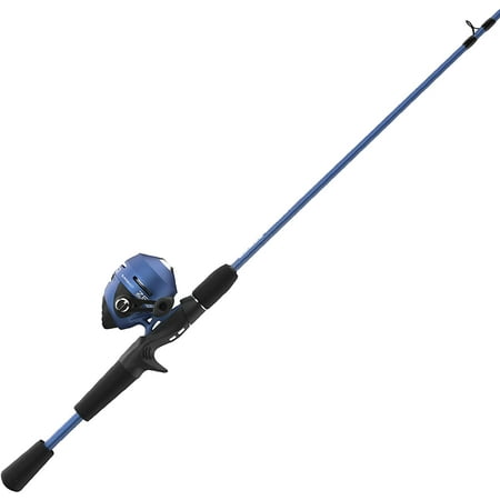 Zebco Slingshot Spincast Reel and Fishing Rod Combo  Blue