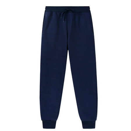 Teen Girls Sweatpants Drawstring Jogger Sweatpants With Pockets Boys Solid Pants Navy Pants For Kids Boys Athletic Pants Size 12-13 Years