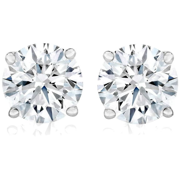 Pompeii 1 Ct TW Moissanite Studs White Gold (GH,VS)