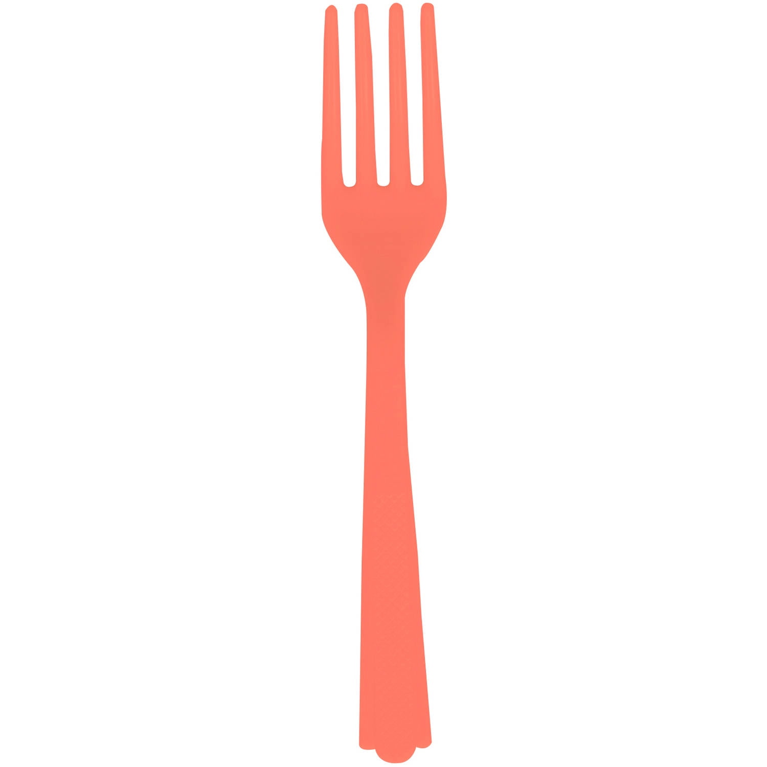 Unique Industries Plastic Forks, Coral, 18ct