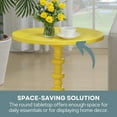 thumbnail image 6 of Convenience Concepts Palm Beach No Tools Spindle Table, Yellow, 6 of 9