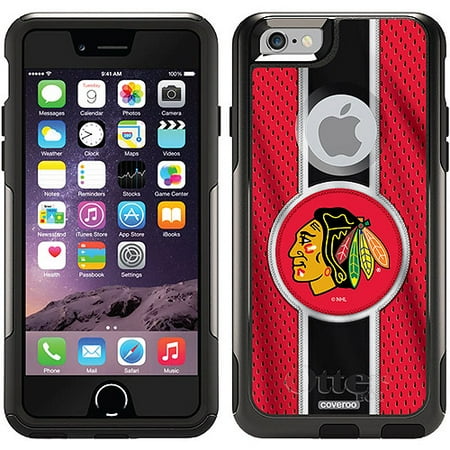 Chicago Blackhawks Jersey Stripe Design on OtterBox Commuter Series Case for Apple iPhone 6