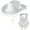 White, variant on Women's Hat Elegant Pendant Cowboy Hat Tassel Scarf Dating Decoration Two Piece Set