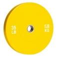 thumbnail image 1 of PRISP Olympic Bumper Weight Plate - Rubber Plate for 2 Inch Olympic Barbell with Steel Insert; Pairs, Sets and Single Plates Available, 1 of 9