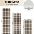thumbnail image 4 of Brown and White Checkerboard Checkered Pattern Kitchen Rugs Sets Of 3,Kitchen Runner Rugs Non Skid Washable,Decorative Kitchen Floor Mats for Kitchen,Sink,Laundry,17"x30"+ 17"x47" + 17"x59", 4 of 6