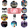 thumbnail image 1 of Nintendo Switch Lite Game Console Action & Adventure Pack - Coral Pink (Refurbished), 1 of 6