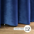 thumbnail image 3 of 132 Inch Round Velvet Tablecloth - Navy Blue, Wedding Linen Tablecloth, 3 of 5