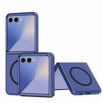 Decase Case for Samsung Galaxy Z Flip 7,Slim Case Compatible with Mag-Safe,Full Body Hard PC Anti-Scratches Phone Case Silky Thin Shockproof Case Cover for Samsung Galaxy Z Flip 7,Blue