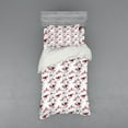 thumbnail image 1 of Ambesonne Spring Bedding Set 3 Pcs, Vintage Chinese Trees, Twin XL, Pale Blue Red White, 1 of 3