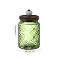 thumbnail image 3 of Decorative Vintage Glass Storage Jar with Airtight Lid and Pumpkin Knob 6 Inch Canister for Fall Thanksgiving Table Centerpiece Kitchen Countertop Display, 3 of 6